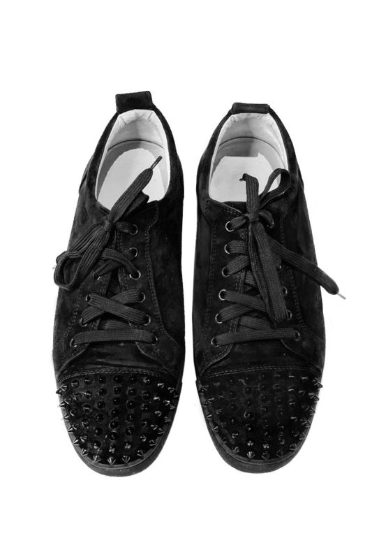 LOUIS JUNIOR SPIKES BLACK VEAU VELOURS