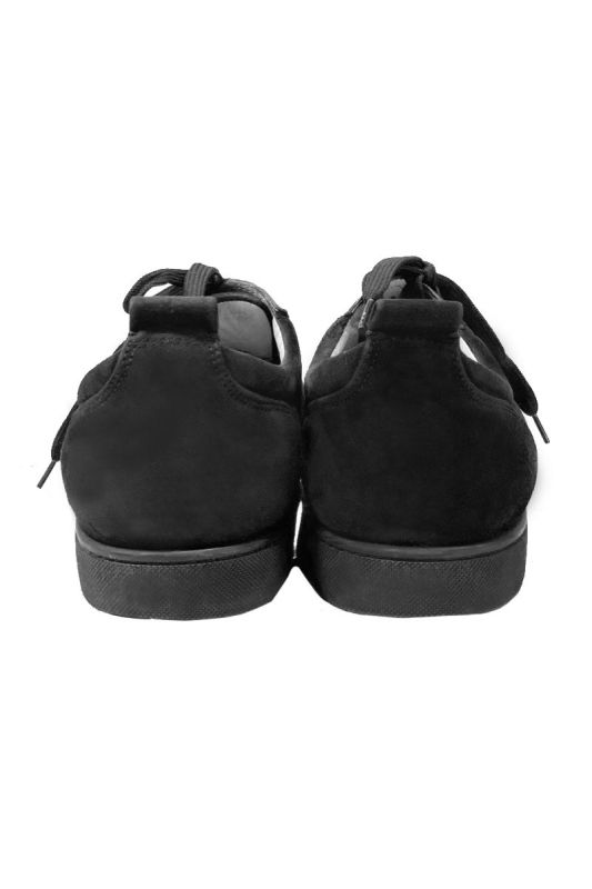 LOUIS JUNIOR SPIKES BLACK VEAU VELOURS