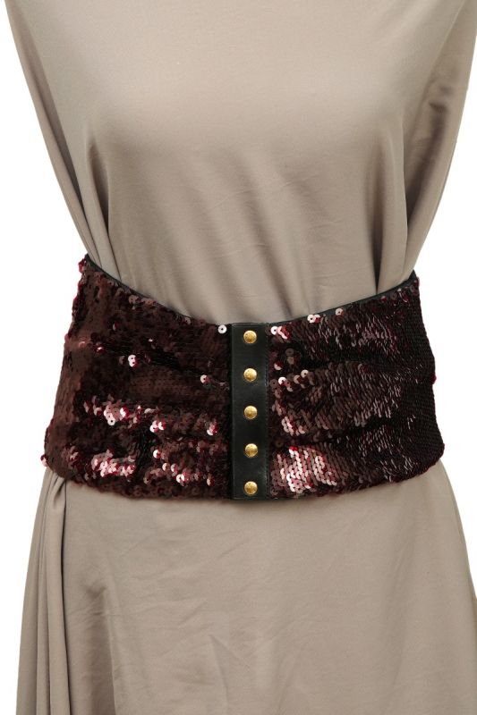 Louis Vuitton 28 Inches/70 Cms Violet Sequin Waist Belt