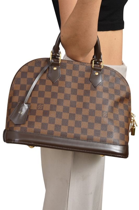 Louis VuittonAlma MMDamierEbeneHandbag