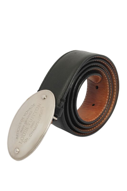 Louis Vuitton Article De Voyage Oval Buckle Belt