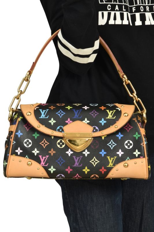 Louis Vuitton Beverly MM Multi-color Monogram Leather Handbag