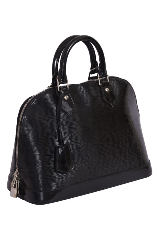 Louis Vuitton Black Epi Leather Alma PM Handbag