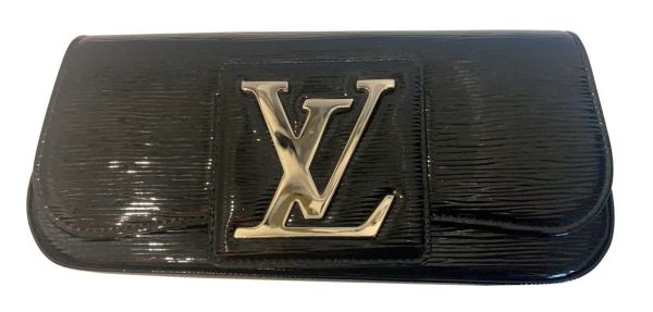 LOUIS VUITTON BLACK EPI LEATHER SOBE CLUTCH