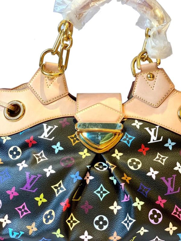 LOUIS VUITTON BLACK MULTICOLOR MONOGRAM URSULA BAG