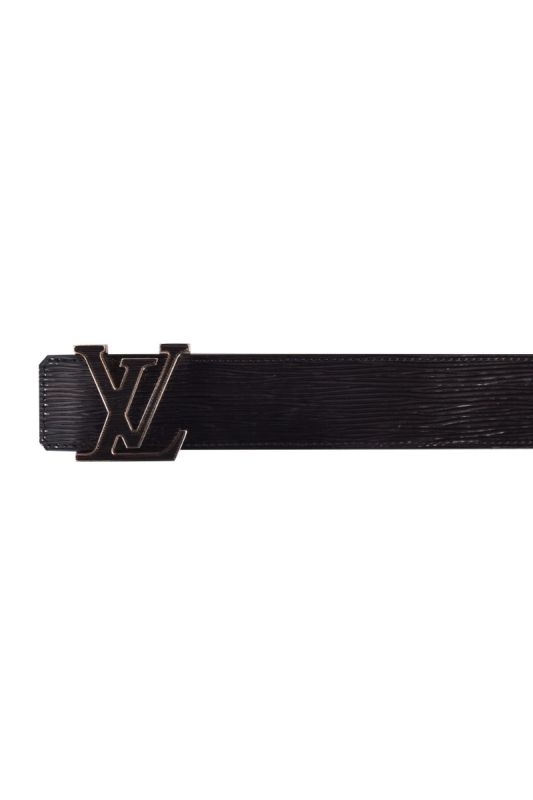 Louis Vuitton Black Patent Epi Leather  Belt