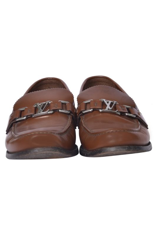 Louis Vuitton Brown Buckle Loafers
