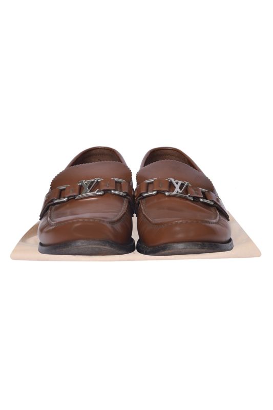 Louis Vuitton Brown Buckle Loafers