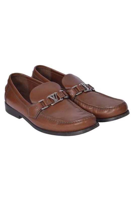 Louis Vuitton Brown Buckle Loafers