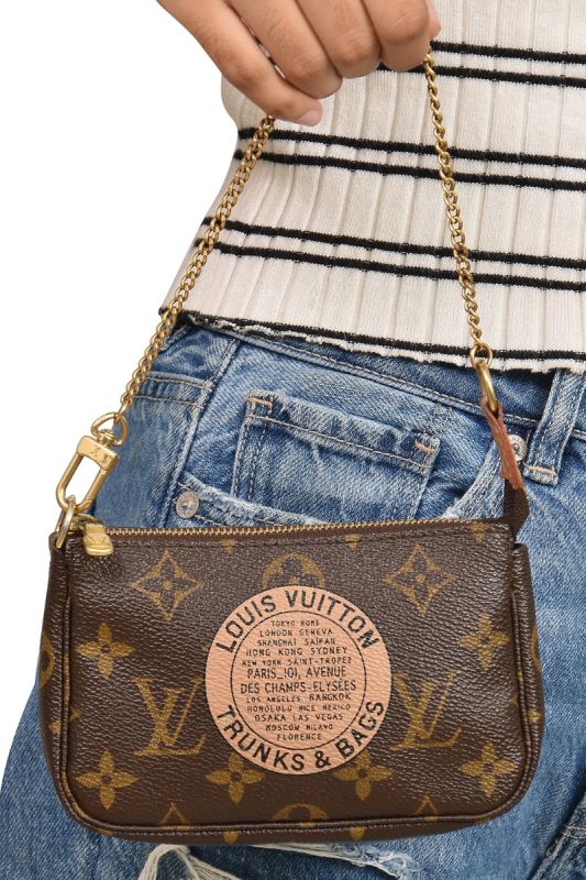 Louis Vuitton Brown Canvas Monogram Mini Pochette Handbag