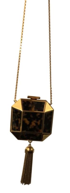 LOUIS VUITTON BROWN/GOLD MINAUDIERE BIJOU SLING