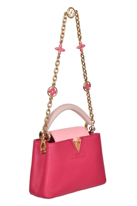 Louis Vuitton Capucines Mini Pondichery Pink Handbag