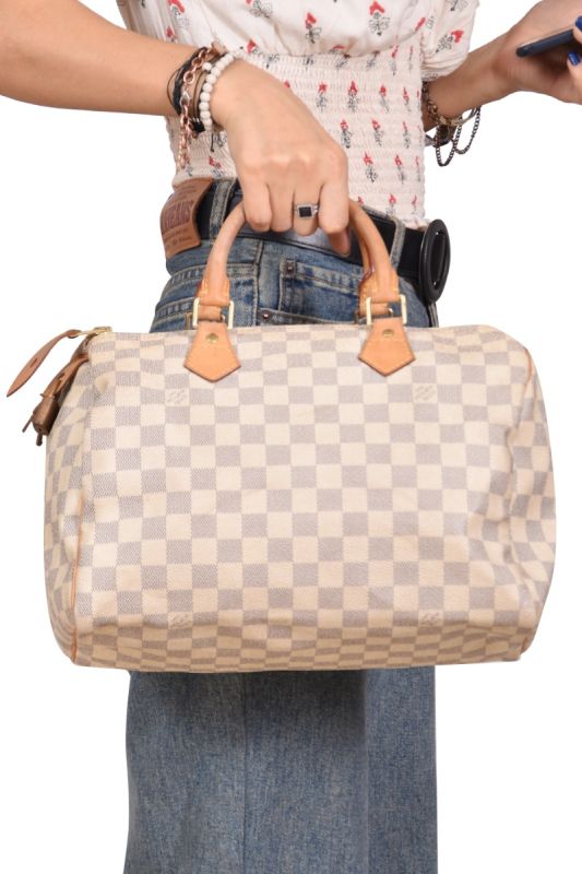 LOUIS VUITTON DAMIER AZUR SPEEDY 30 HANDBAG