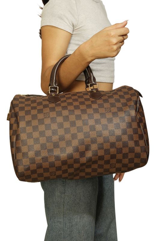 Louis Vuitton Damier Canvas Speedy 35 Bag