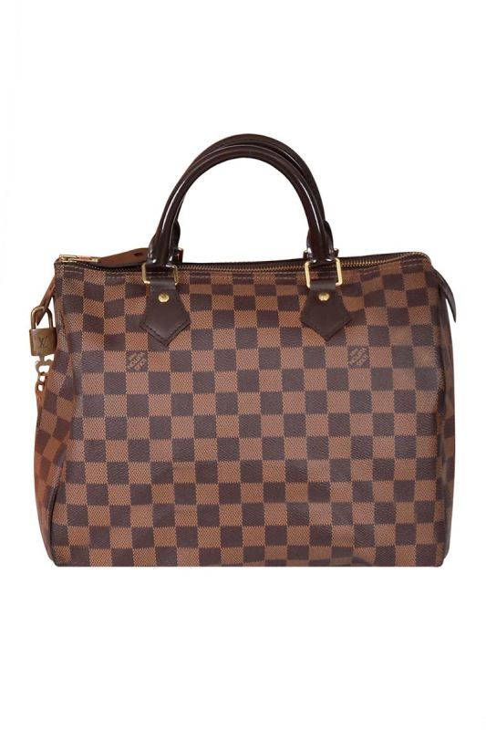 Louis Vuitton Damier Checks Speedy 30 Bag RT110-10