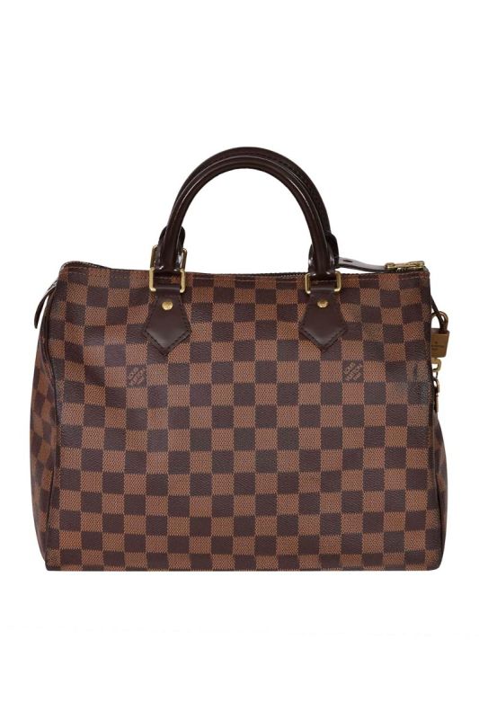 Louis Vuitton Damier Checks Speedy 30 Bag RT110-10