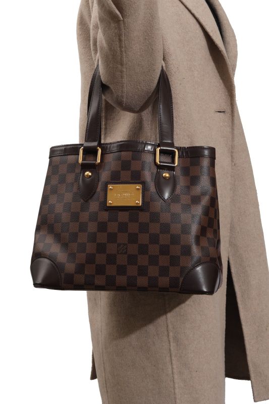 Louis Vuitton Damier Ebene Brown Shoulder Bag 