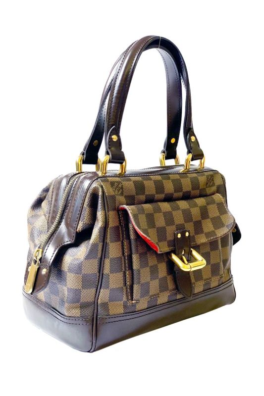 LOUIS VUITTON DAMIER EBENE KNITSBRIDGE BAG RT46