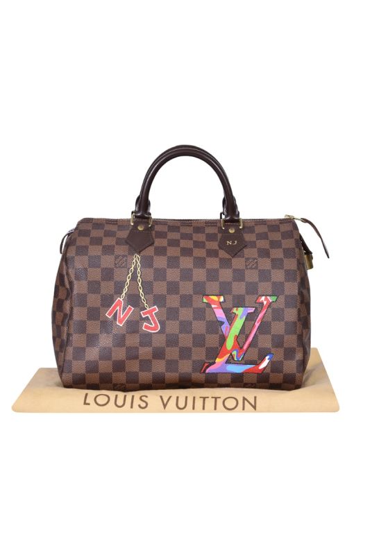 Louis Vuitton Damier Ebene Speedy 30 Handbag