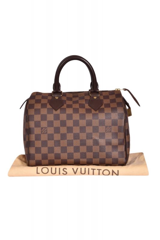 Louis Vuitton Damier Ebene Speedy 25 Handbag