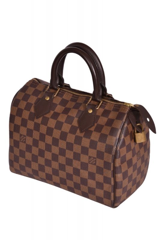 Louis Vuitton Damier Ebene Speedy 25 Handbag