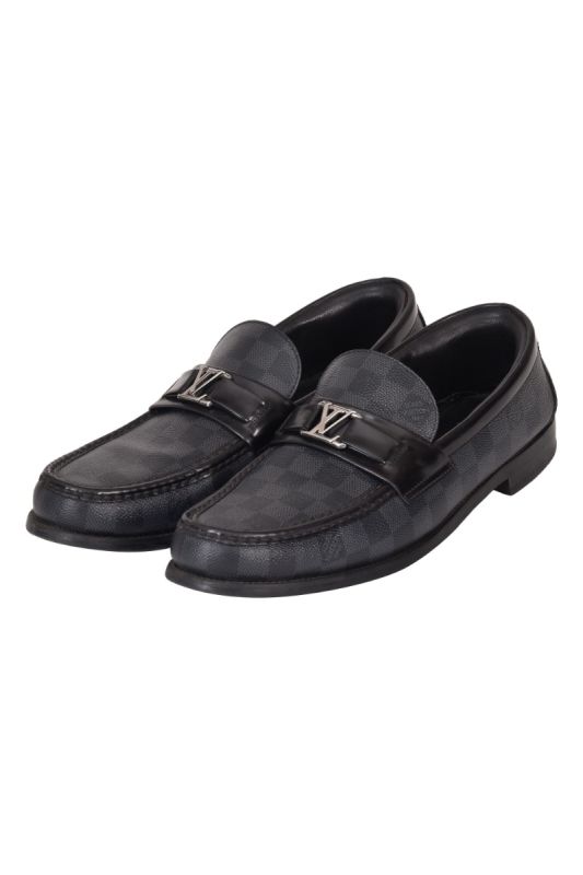Louis Vuitton Damier Logo Loafers