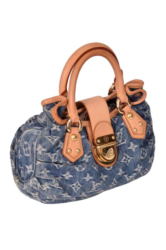 Louis Vuitton denim Monogram Pleaty bag