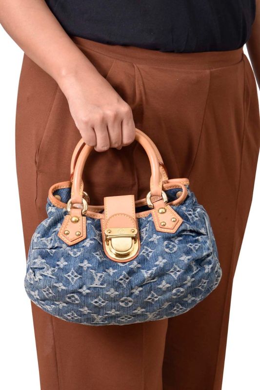 Louis Vuitton denim Monogram Pleaty bag
