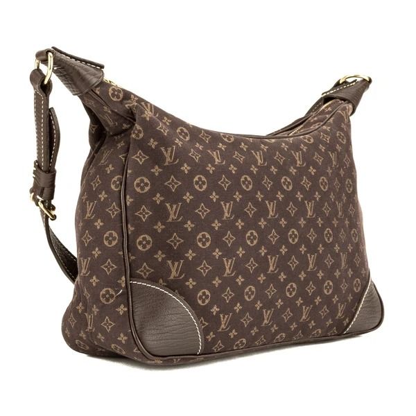 LOUIS VUITTON EBENE MONOGRAM MINI LIN BOULOGNE BAG