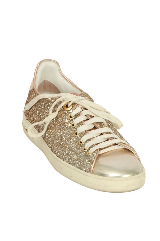 Louis Vuitton EU 36 Front Low Line Glitter Sneaker
