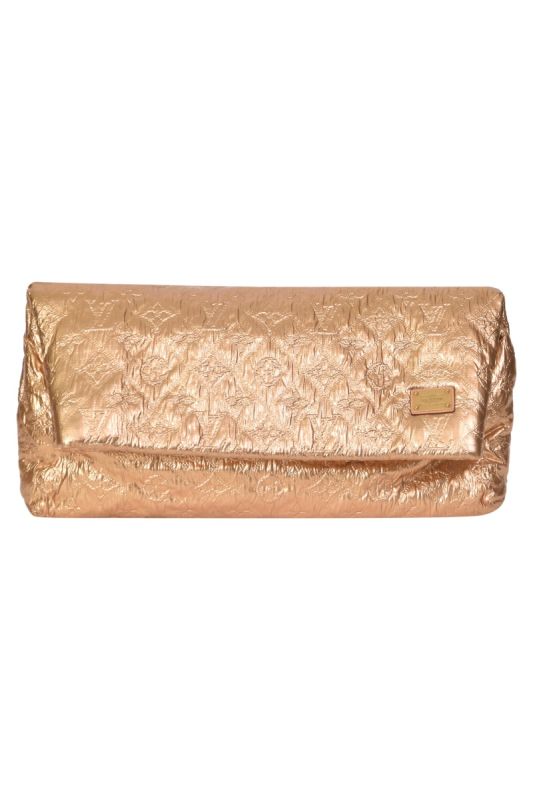 Louis Vuitton Gold Monogram Cowhide Limelight Clutch