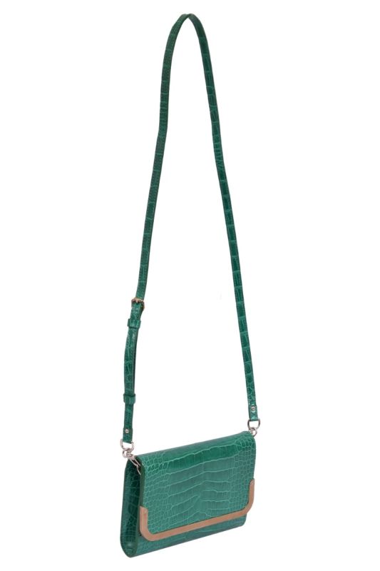 Louis Vuitton Green Croc- effect Shoulder Bag
