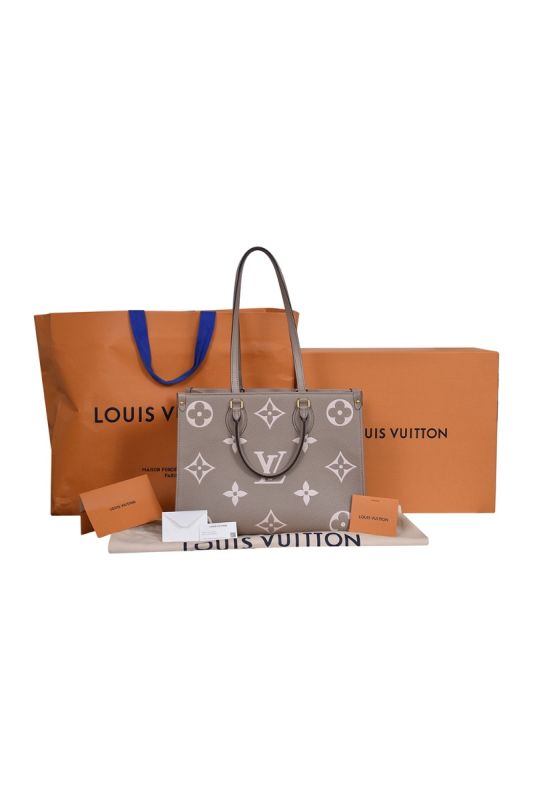 Louis Vuitton Grey On the Go Handbag