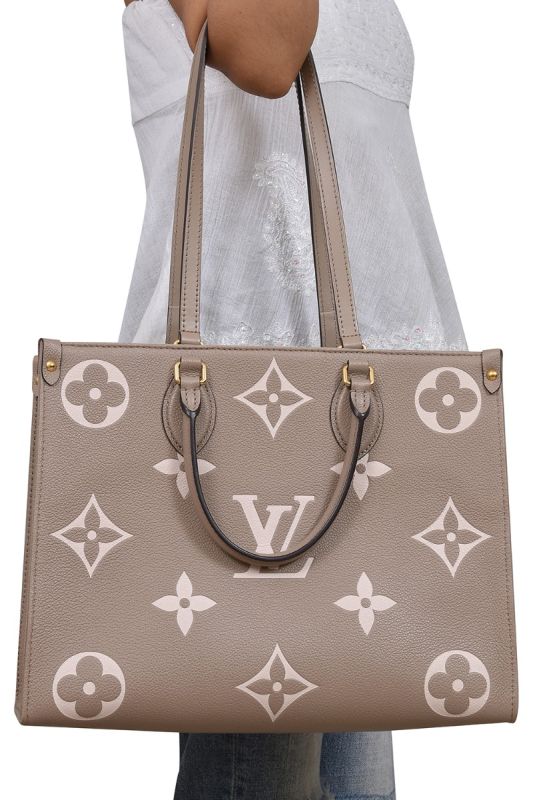 Louis Vuitton Grey On the Go Handbag