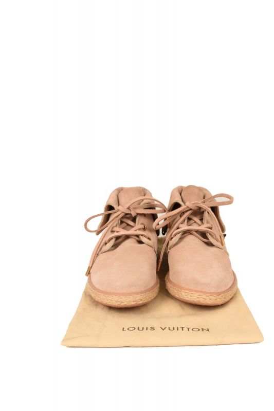 LOUIS VUITTON MONOGRAM EMBOSSED ANKEL SNEAKERS