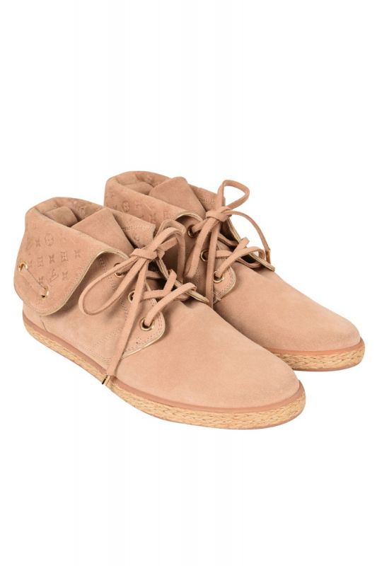 LOUIS VUITTON MONOGRAM EMBOSSED ANKEL SNEAKERS