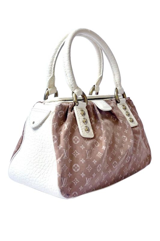 LOUIS VUITTON MONOGRAM LIN TRAPEZE TOP HANDLE BAG PM