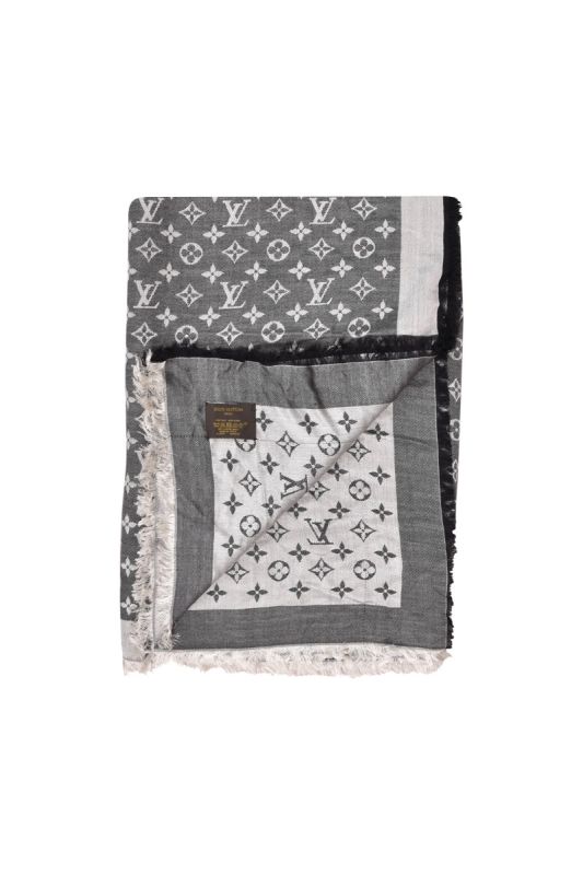 Louis Vuitton Monogram Two Tone Shawl Rt123-10