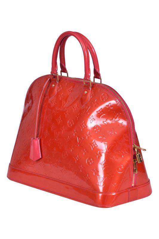 Louis Vuitton Monogram Vernis Alma GM Patent Leather Bag