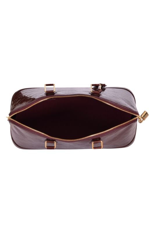 Louis Vuitton Monogram Vernis Alma MM Patent Leather Handbag