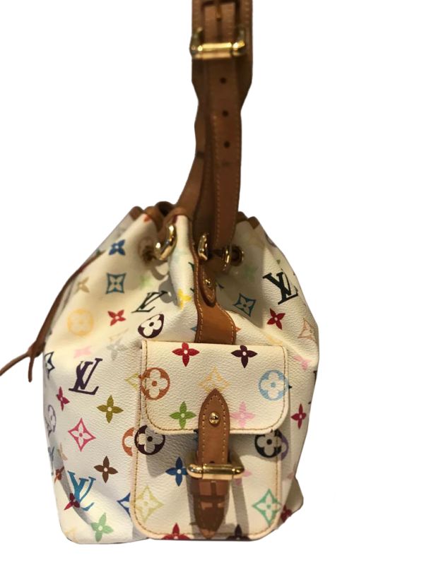 Louis Vuitton Multicolor Petit Noe Blanc Shoulder Bag