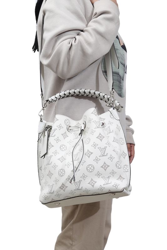 Louis Vuitton Muria Mahina Leather Bucket Bag