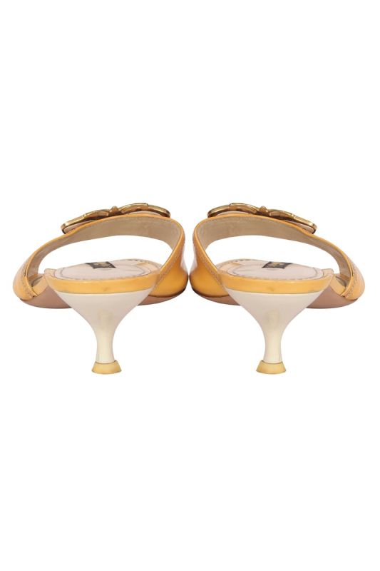 Louis Vuitton Mustard Butterfly Sandals
