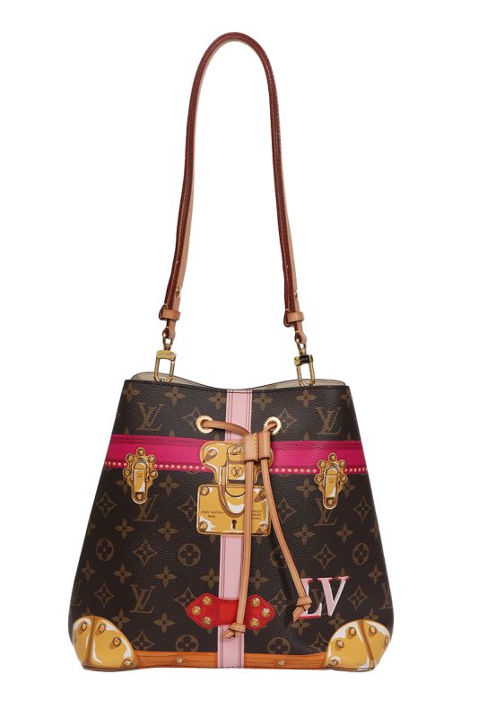 Louis Vuitton NeoNoe Limited Edition Summer Trunks Monogram Canvas Handbag BAG