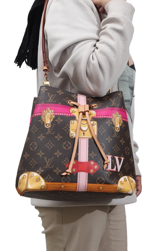 Louis Vuitton NeoNoe Limited Edition Summer Trunks Monogram Canvas Handbag BAG
