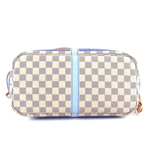 LOUIS VUITTON NEVERFULL MM LIMITED EDITION DAMIER AZUR CANVAS TOTE BAG