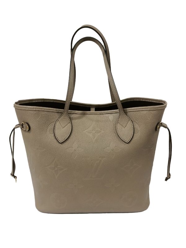 Louis Vuitton Neverfull MM Tourterelle Monogram Empreinte Handbag