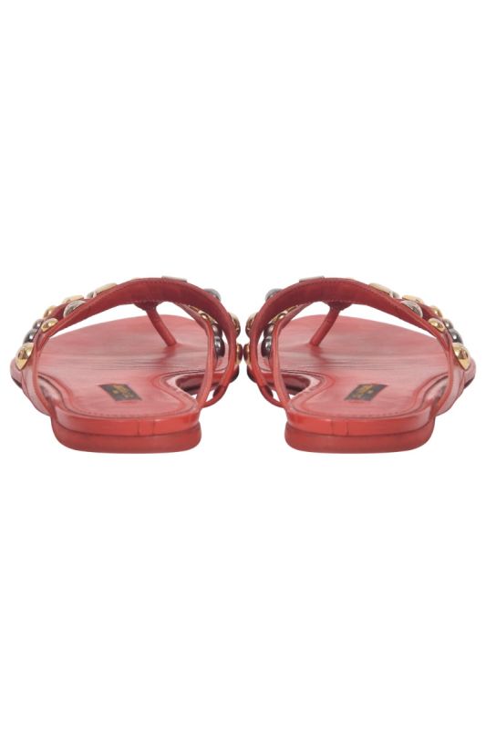 Louis Vuitton Patent Leather Studded Flats