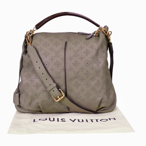 LOUIS VUITTON PERFORATED MAHINA SELENA PM BAG
