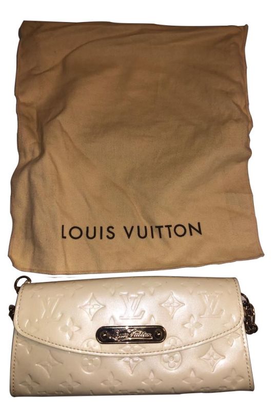 LOUIS VUITTON PERLE MONOGRAM VERNIS SUNSET BOULEVARD BAG